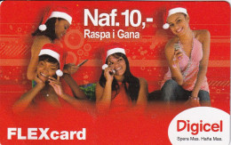 TARJETA DE ANTILLAS DE NAVIDAD DE DIGICEL (FOOTBALL) CHRISTMAS - Natale