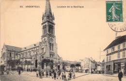 FRANCE - 95 - ARGENTEUIL - La Place De La Basilique - Carte Postale Ancienne - Argenteuil