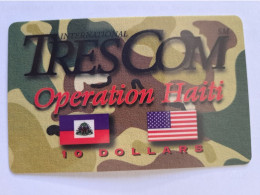 HAITI PREPAID TRESCOM 10$ FLAGS - Haití