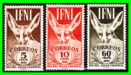 ESPAÑA COLONIAS ESPAÑOLAS ( IFNI ESPAÑOL AFRICA ) SELLOS AÑO 1951 FAUNA - NUEVOS - - Ifni