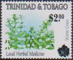 TRINIDAD AND TOBAGO, 2021, MNH, PLANTS, MEDICINAL PLANTS , 1v OVERPRINT - Geneeskrachtige Planten