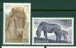 FAROE ISLANDS 1993 Mi 250-51** Horses [LA915] - Chevaux