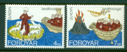 FAROE ISLANDS 1994 Mi 260-61** Europa CEPT - Inventions And Discoveries [LA919] - Volcanes