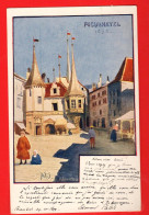 NBA-12  Neuchâtel En 1898  Litho Paris Attinger. Dos Simple. Circulé 1899 - Neuchâtel