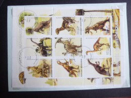 MADAGASCAR SHEET SG DIANOSAUR - Usati