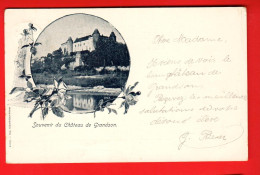 NBA-26  Litho RARE Souvenir Du Château De Grandson  Dos Simple. Circ. 1899   Klausfelder Sans Numéro - Grandson