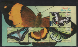 Australia 2016 MNH Sc 4484a Sheet Of 4 Australian Butterflies - Mint Stamps