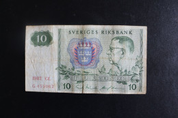 Billet, Sweden  Sveriges Riksbank Tio Kronor -   Suède, 10 Kronor /  1987 - Suède