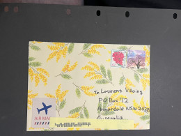 (1 Q 39) Letter Posted From Japan To Australia - 1 Cover (posted During COVID-19) 2 Stamps - Cartas & Documentos