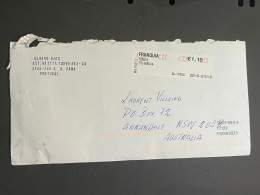 (1 Q 39) Letter Posted From Spain To Australia - 1 Cover (posted During COVID-19) With Postage Label - Briefe U. Dokumente