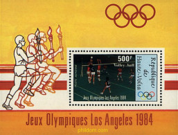 34888 MNH ALTO VOLTA 1984 23 JUEGOS OLIMPICOS VERANO LOS ANGELES 1984 - Volley-Ball