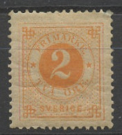 Suède - Schweden - Sweden 1886-99 Y&T N°29 - Michel N°29 * - 2ö Chiffre - Ungebraucht