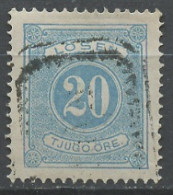 Suède - Schweden - Sweden Taxe 1874 Y&T N°T6B - Michel N°P6 (o) - 20ö Chiffre - Postage Due