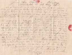 Jewish Judaica Letter 1842 Send From Presburg Bratislava Yiddish - ROSENBERG - Judaika Judaisme - Judaisme