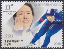 South Korea KPCC2649 2018 Pyeongchang Winter Olympics, Medalist, Speed Skating, Jeux Olympiques - Invierno 2018 : Pieonchang