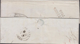 1839. ENGLAND. Interesting Old Shipmail Cover To Copenhagen, Denmark Via Hamburg, By Hull Steamer Dated Ne... - JF439257 - Hamburg