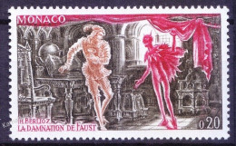 Monaco 1969 MNH, Faust And Mephistopheles In Study Room - Mythology
