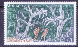 Monaco 1969 MNH, Faust And Mephistopheles In The Wolf's Glen - Mythology