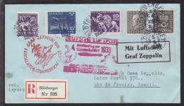 1933. Anschlussflug Zur 4. Südamerikafahrt 1933 And LUFTSCHIFF GRAF ZEPPELIN 4. SÜDAMERIKAFAHRT 1933. On S... - JF109937 - Cartas & Documentos
