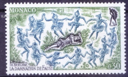 Monaco 1969 MNH, The Ballet Dance Of The Elves, Faust And Mephistopheles - Mythology