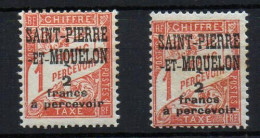 San Pedro Y Miquelón Tasas Nº 19 Año 1925-27 - Portomarken