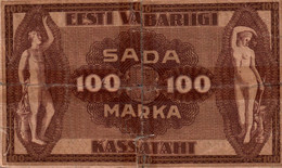 ESTONIA 100 MARKA SERIES II, 1919  / 48 B - Estland