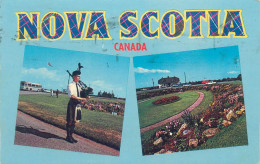 Canada Nova Scotia Multi View - Piper's Welcome At  The Gateway To Nova Scotia At Amherst - Otros & Sin Clasificación