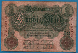 DEUTSCHES REICH 50 MARK 21.04.1910 # A3755165 P# 41 - 50 Mark