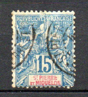 Col33 Colonie SPM Saint Pierre Et Miquelon N° 64 Oblitéré Cote : 8,00€ - Used Stamps