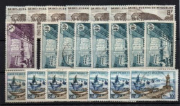 San Pedro Y Miquelón Nº 345,350/1,357 Año 1952 - Used Stamps