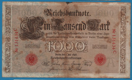 DEUTSCHES REICH 1000 MARK 01.07.1898 # 131434C P# 21 Reichsbank - 1.000 Mark