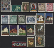 Liechtenstein (20) 1973-1980. 20 Different Stamps. Unused & Used. Hinged. - Other & Unclassified