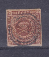 Danemark - Yvert 8 Foncé Oblitéré - 4 Margfes - Valeur 18 Euros - Used Stamps