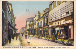 FRANCE - 71 - MONCEAU LES MINES - Rue Carnot Avec Les Grands Magasins - Unifix Juste Prix - Carte Postale Ancienne - Montceau Les Mines