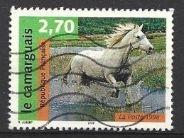 France 1998 N 3182 (yv) Cheval Le Camarguais Oblitéré  Cote Yv 0.50 Euros - Chevaux