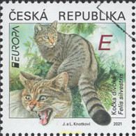 647334 MNH CHEQUIA 2021 EUROPA CEPT 2021 - FAUNA NACIONAL EN PELIGRO DE EXTINCION - Oblitérés