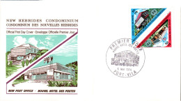 NOUVELLES HEBRIDES FDC 1974 NOUVEAU BUREAU DE POSTE - FDC