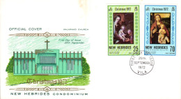 NOUVELLES HEBRIDES 1972 NOEL - FDC