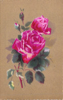 Fleurs - Illustration De Roses - Carte Postale Ancienne - Fleurs