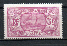 Col33 Colonie SPM Saint Pierre Et Miquelon N° 131 Neuf X MH Cote : 27,50€ - Unused Stamps