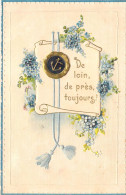 Fleurs - Illustration De LILAS Bleu - Carte Postale Ancienne - Blumen