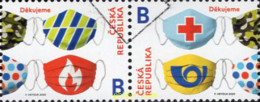 632273 MNH CHEQUIA 2020 COVID-19 - Oblitérés