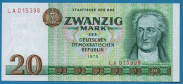 DDR RDA 20 MARK 1975 # LA015399 P# 29a Goethe - 20 Mark
