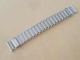 Vintage Everbright Key Brand Steel Ladder Military Watch Bracelet Band (#17) 18mm - Watches: Bracket