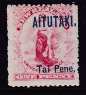 Cook Islands Aitutaki 1903 Perf 14x14 Sc 2  Mint Hinged - Aitutaki