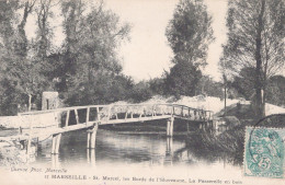 13 / MARSEILLE - SAINT MARCEL - Les Bords De L'Huveaune - La Passerelle En Bois - Saint Marcel, La Barasse, St Menet