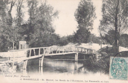 13 / MARSEILLE - SAINT MARCEL - Les Bords De L'Huveaune - La Passerelle En Bois - Saint Marcel, La Barasse, Saintt Menet