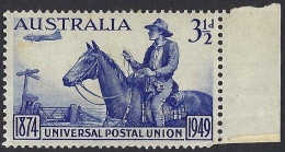 AUSTRALIA 1949 KGV 3½d Ultramarine SG232 MNH With Side Gutter - Ongebruikt