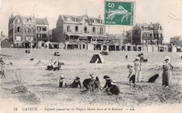 FRANCE - 80 - CAYEUX - Enfants Jopuant Sur La Plage à Marée Basse Et Le Kursaal - LL - Carte Postale Ancienne - Cayeux Sur Mer