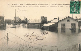 Alfortville * Inondation De Janvier 1910 * L'ile St Pierre Submergée * Crue Catastrophe - Alfortville